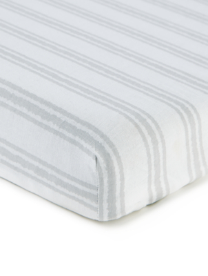 cotbed fitted sheets asda
