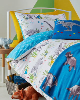 asda dinosaur bedding grey