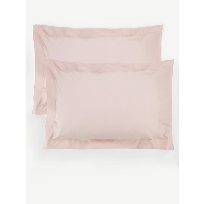 Light Pink Oxford Pillowcase Pair, Light Pink Pillow Covers