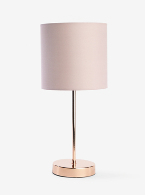 Pink Metallic Touch Stick Table Lamp 