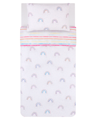 rainbow cot bed duvet cover