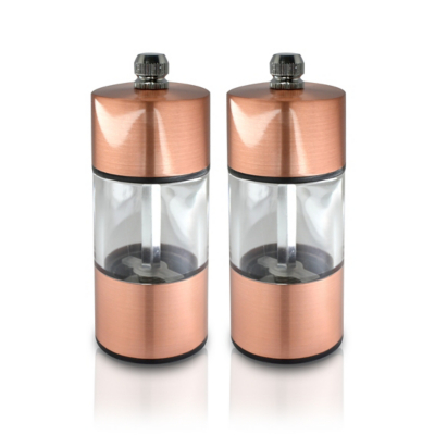 copper salt and pepper shakers