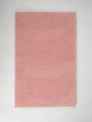 pink bath mat