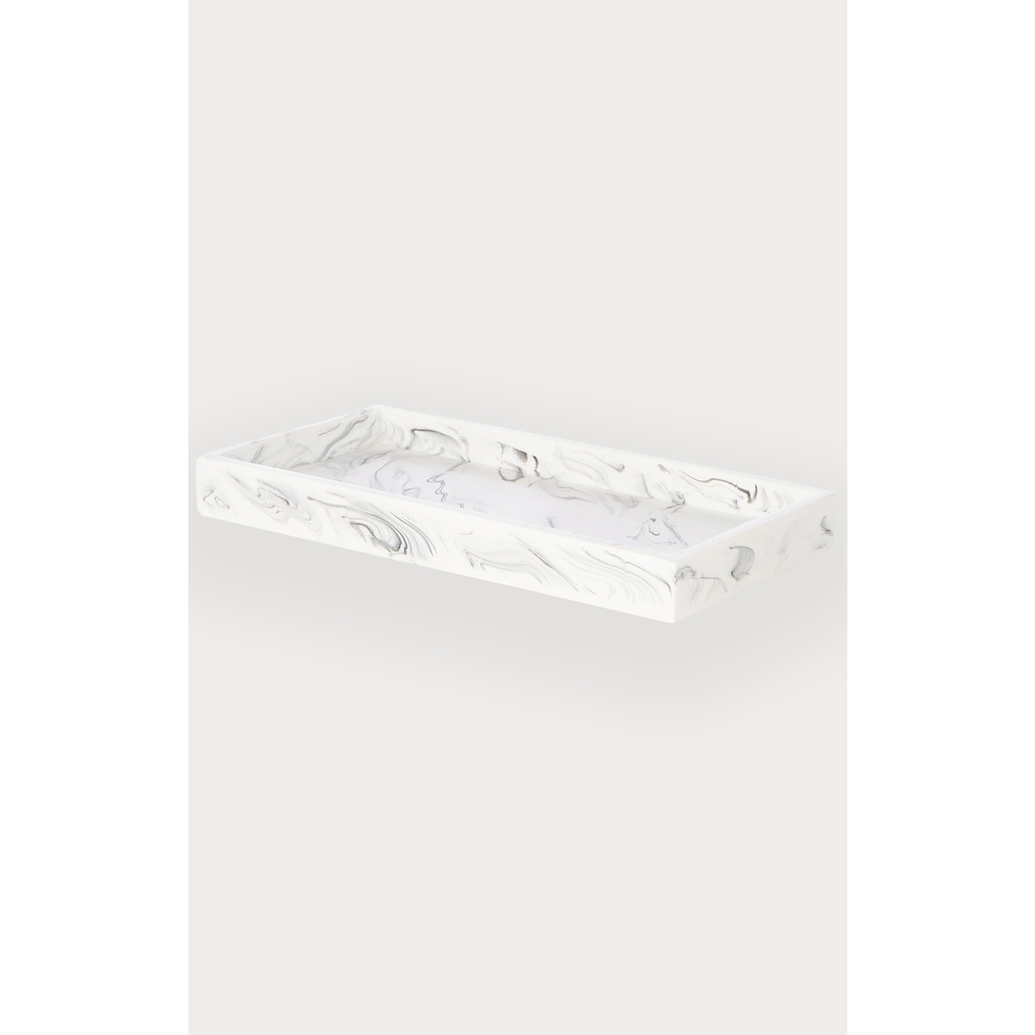 George White Marble Effect Tray