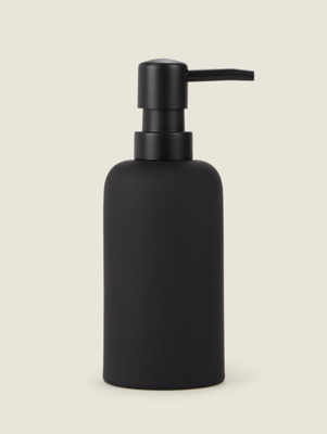 black hand soap dispenser