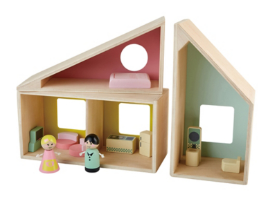 large wooden dolls house asda