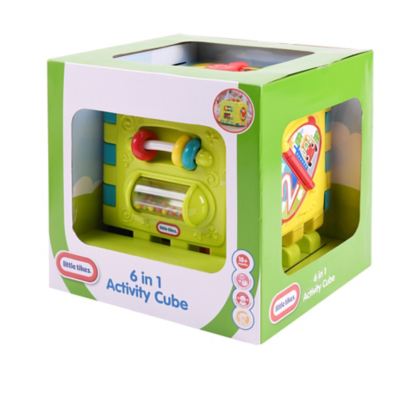 wooden activity cube asda