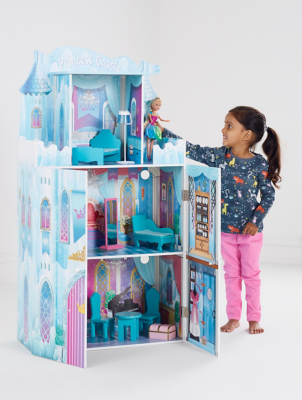 wooden frozen doll house