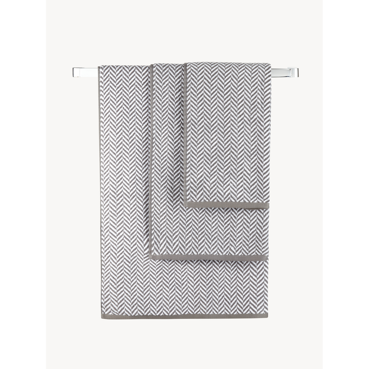 George Grey Herringbone Cotton Towel Range