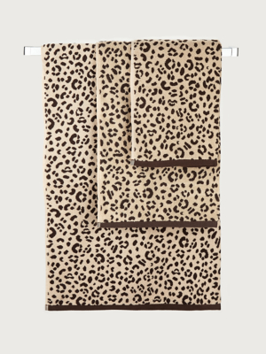 Leopard Print Cotton Towel Range | Home 