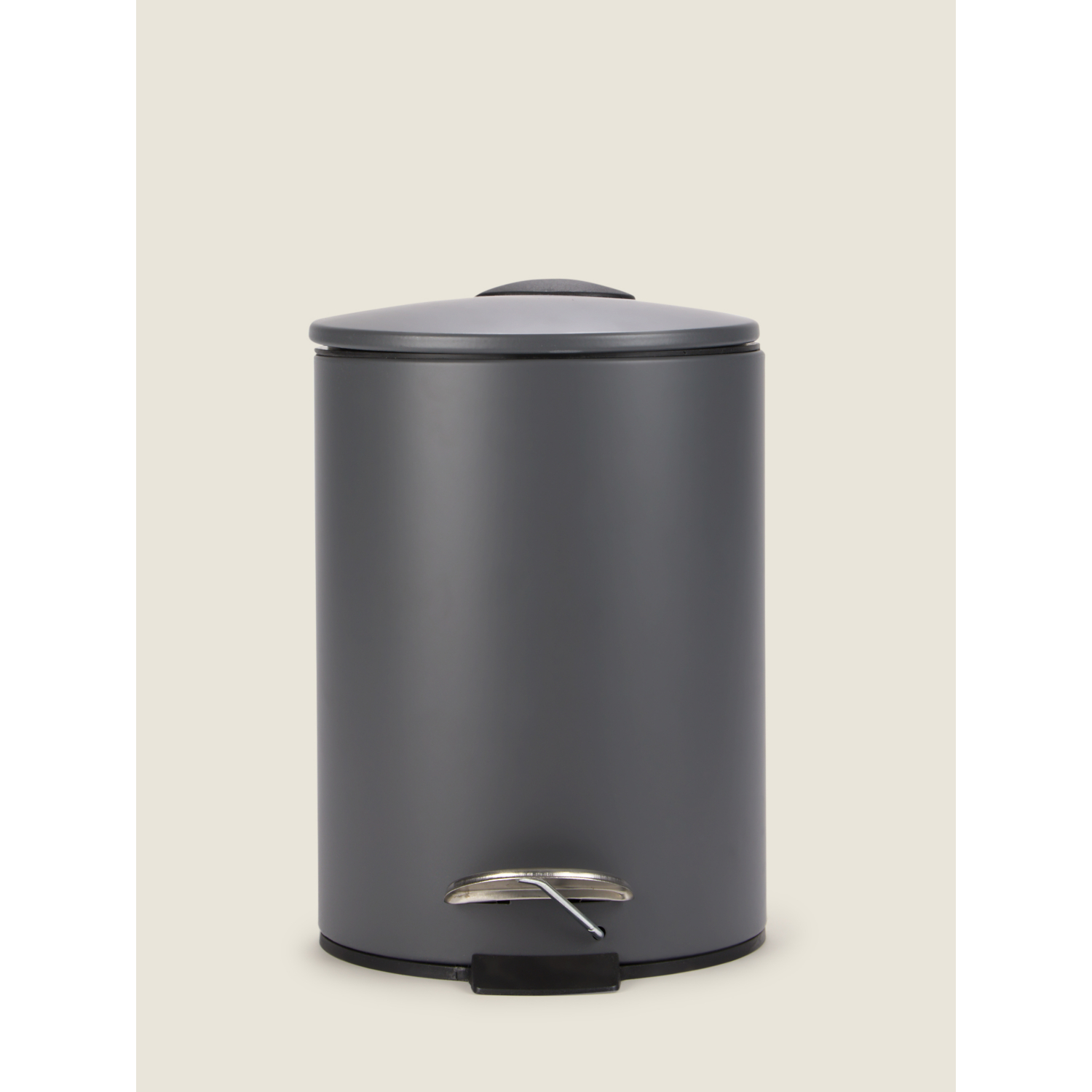 George Charcoal Grey Charcoal Pedal Bin 3L