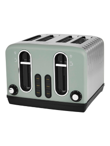 Green Stainless Steel 4 Slice Toaster