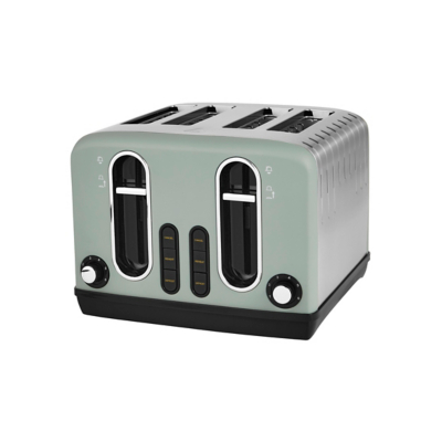 George Green Stainless Steel 4 Slice Toaster - Green