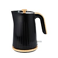Black And Wood Textured Scandi Fast Boil Kettle 1.7L | Home | George at ASDA