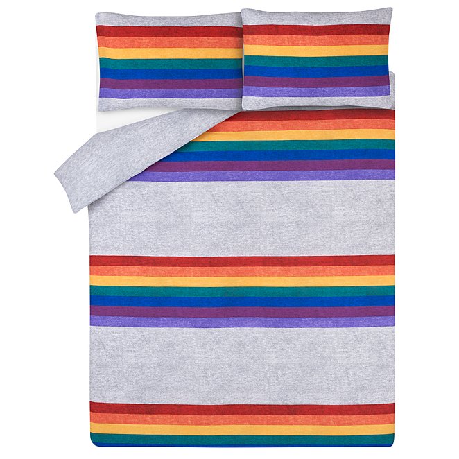 Rainbow Easy Care Duvet Set Home George