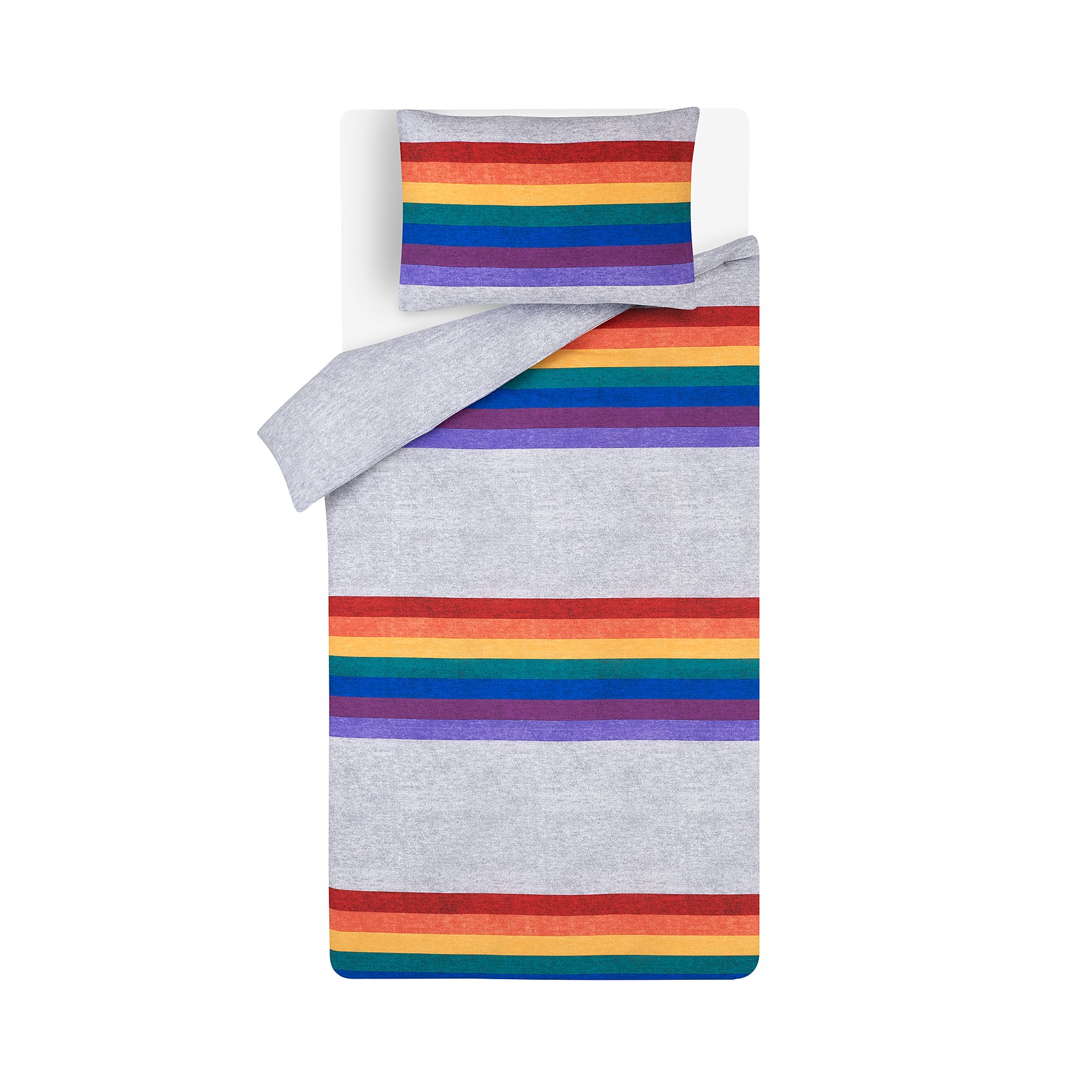 Rainbow Easy Care Duvet Set Home George