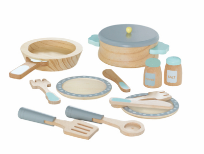 asda wooden cooking set