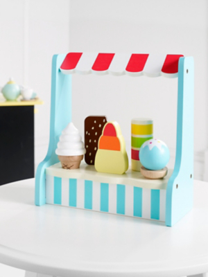 wooden ice cream stand toy