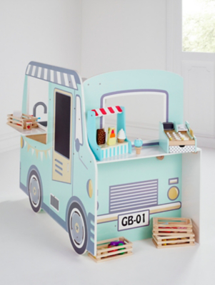 wooden ice cream van