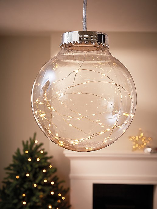 Transparent Bauble Led Christmas Ceiling Light