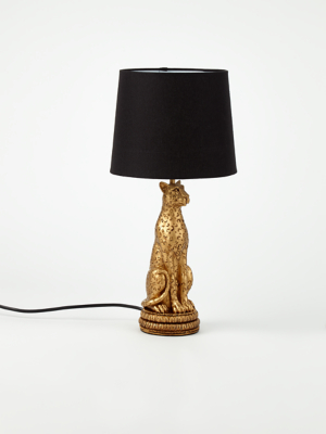 cheetah table lamp