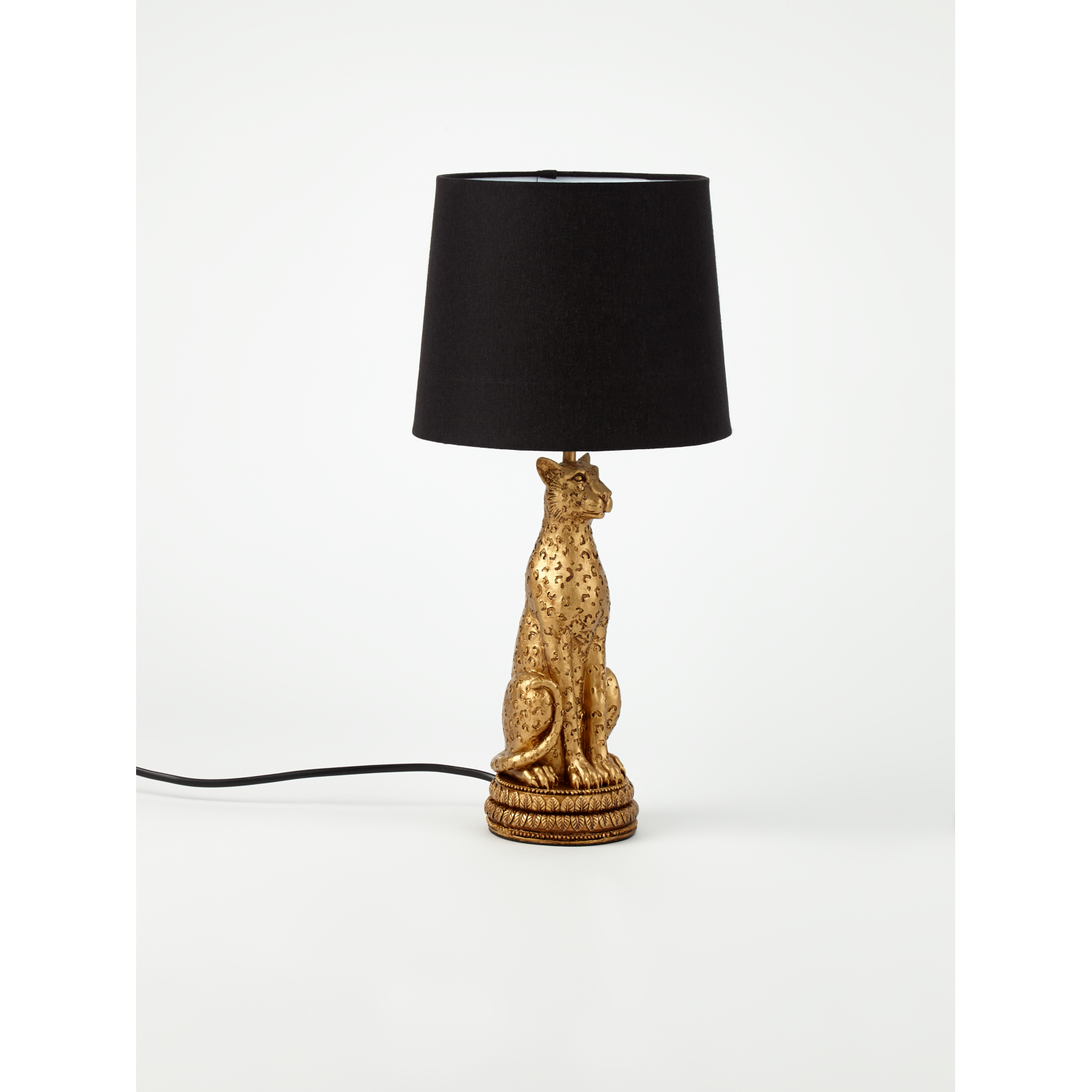 George Bronze Leopard Shaped Table Lamp