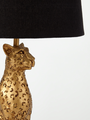 leopard table lamp