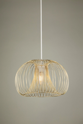Gold Tone Wire Easy Fit Pendant Shade Home George
