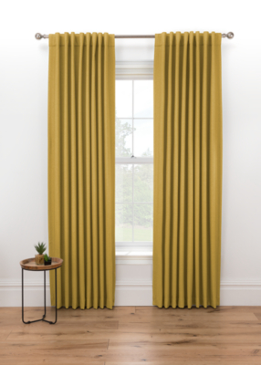 Ochre Blackout Curtains | Home | George at ASDA