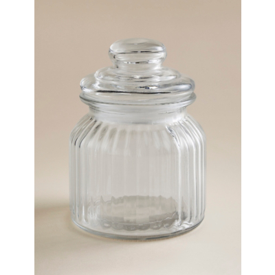 George Home Glass Worktop Storage Jar