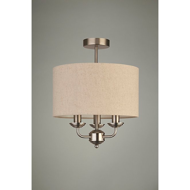 Natural Classic Ceiling Light Shade, How To Fit A Lampshade Ceiling Light