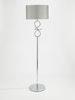 Silver Swirl Floor Lamp | Home | George 