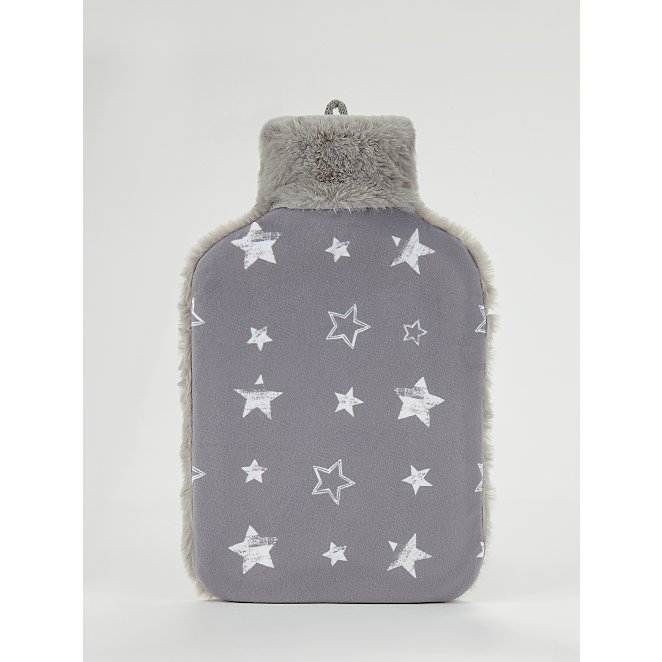 Grey Stars Hot Water Bottle Home George At Asda