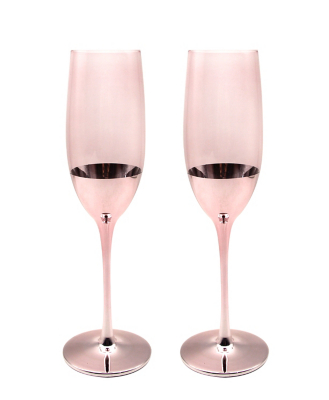 champagne glasses pink
