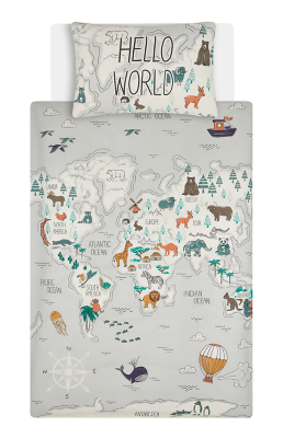 world map bedding