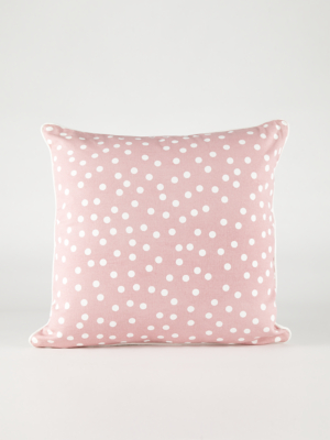 Pink Polka Dot Cushion | Home | George 