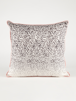 silver leopard print cushions