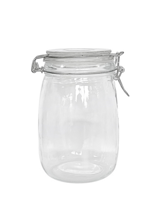 Clear Clip Lid Canister Home at ASDA