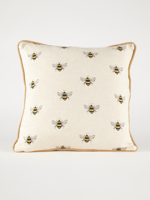 yellow bee cushion