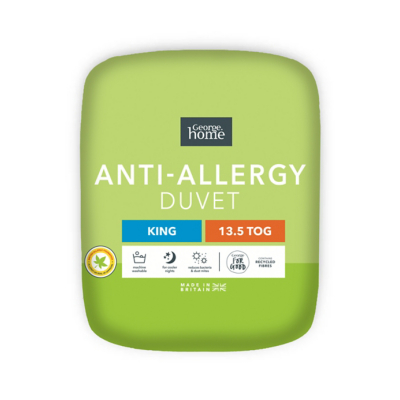 George Anti Allergy Duvet - 13.5 Tog Single