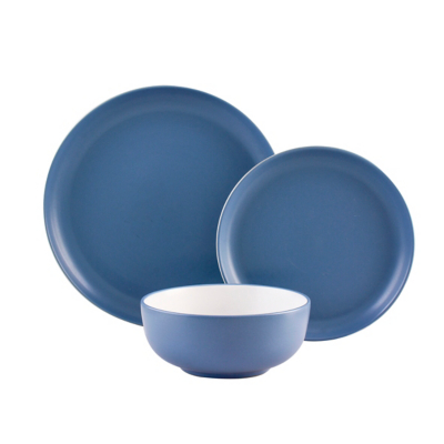 blue pottery dinner set