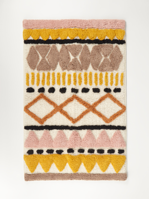 patterned bath rugs