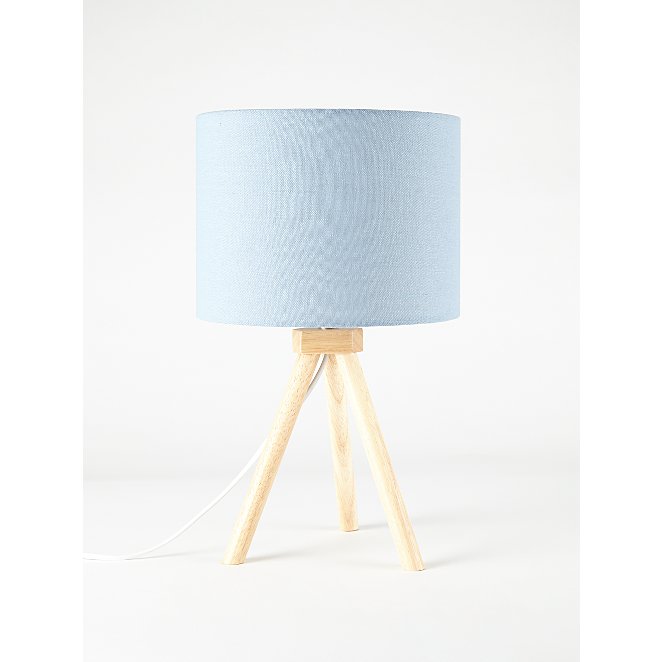 Blue Wooden Tripod Table Lamp Home, Pale Blue Table Lamp