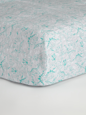 dinosaur cot bed sheet