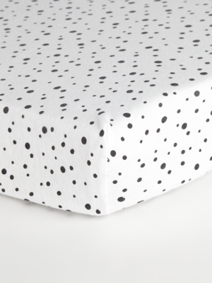 black and white cot sheets