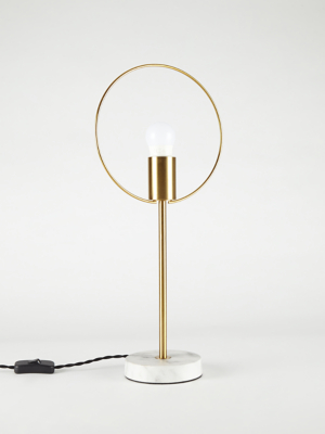 asda gold lamp