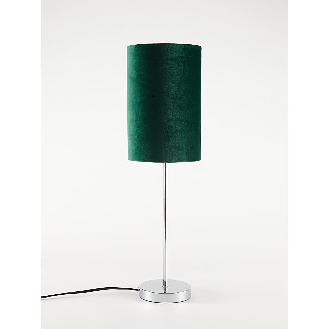 Green Velvet Table Lamp Home George, Small Thin Table Lamps