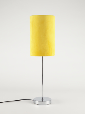 yellow table lamp