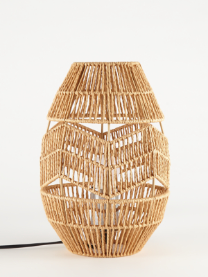 rattan table lamp