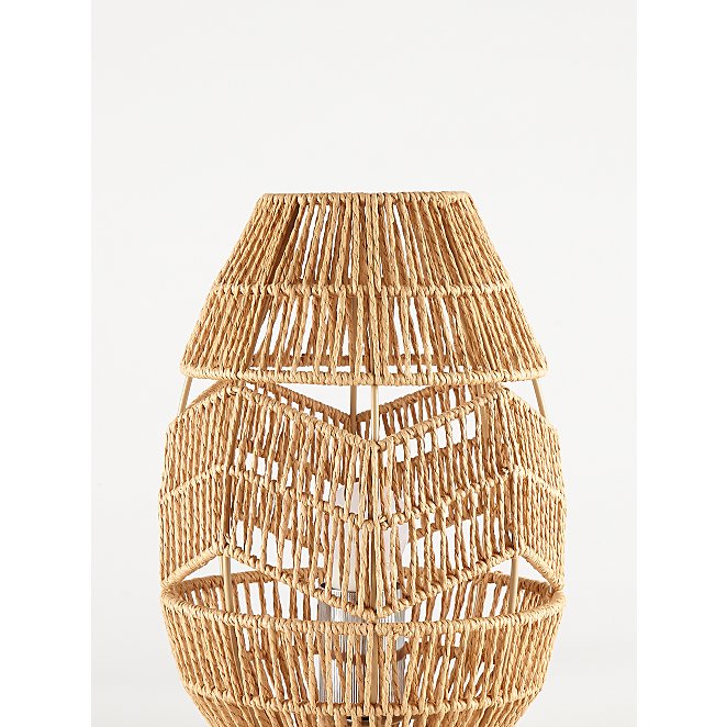 Rattan Table Lamp Home George At Asda, Outdoor White Wicker Table Lamp
